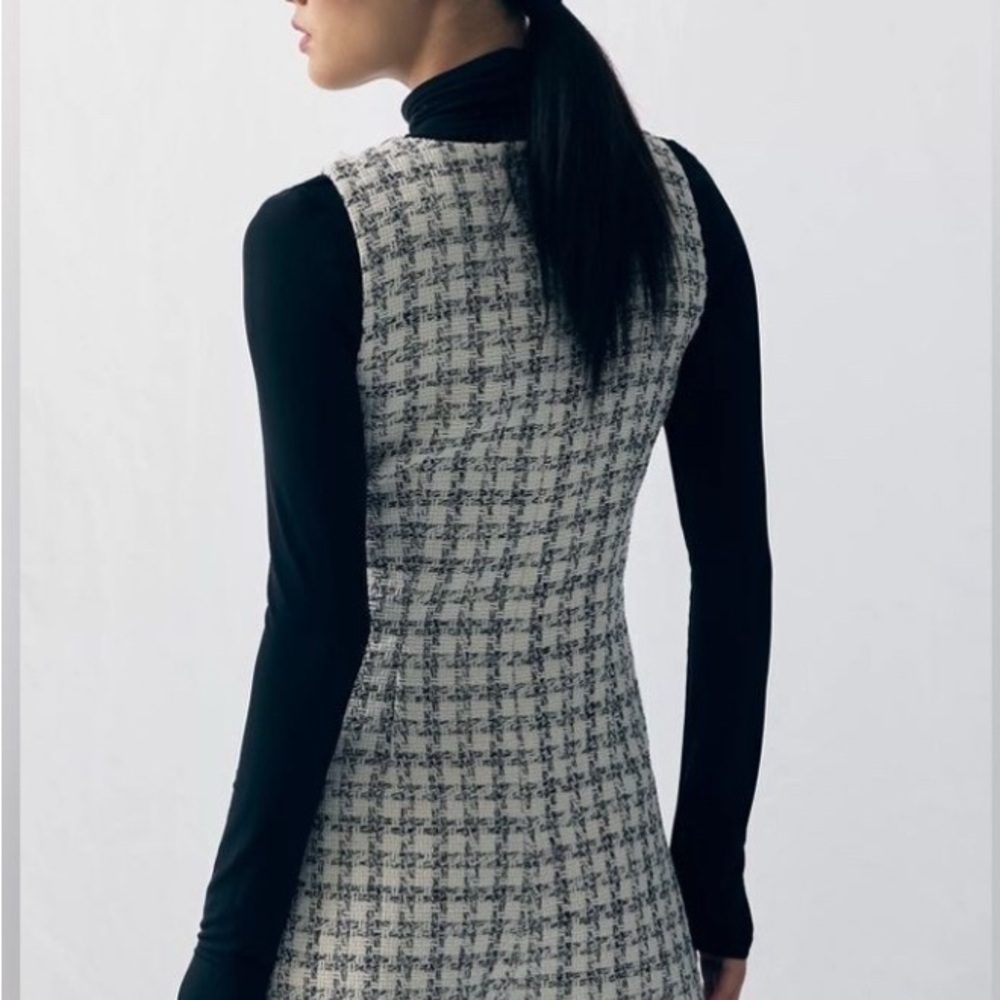 Mare Mare Sleeveless Tweed V-Neck Playsuit - Picture 3 of 3